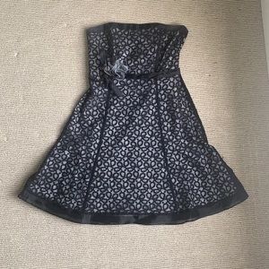White House Black Market Black & White Lace Cocktail Dress